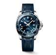 HYDROCONQUEST GMT Blue / Rubber | Blue Dial