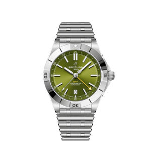 Chronomat Automatic GMT -Giannis Antetokounmpo- 40mm, Steel Case & Bracelet, Green Dial | Green Dial