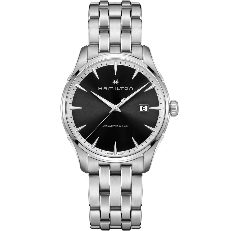 Jazzmaster Silver/SS | Black Dial