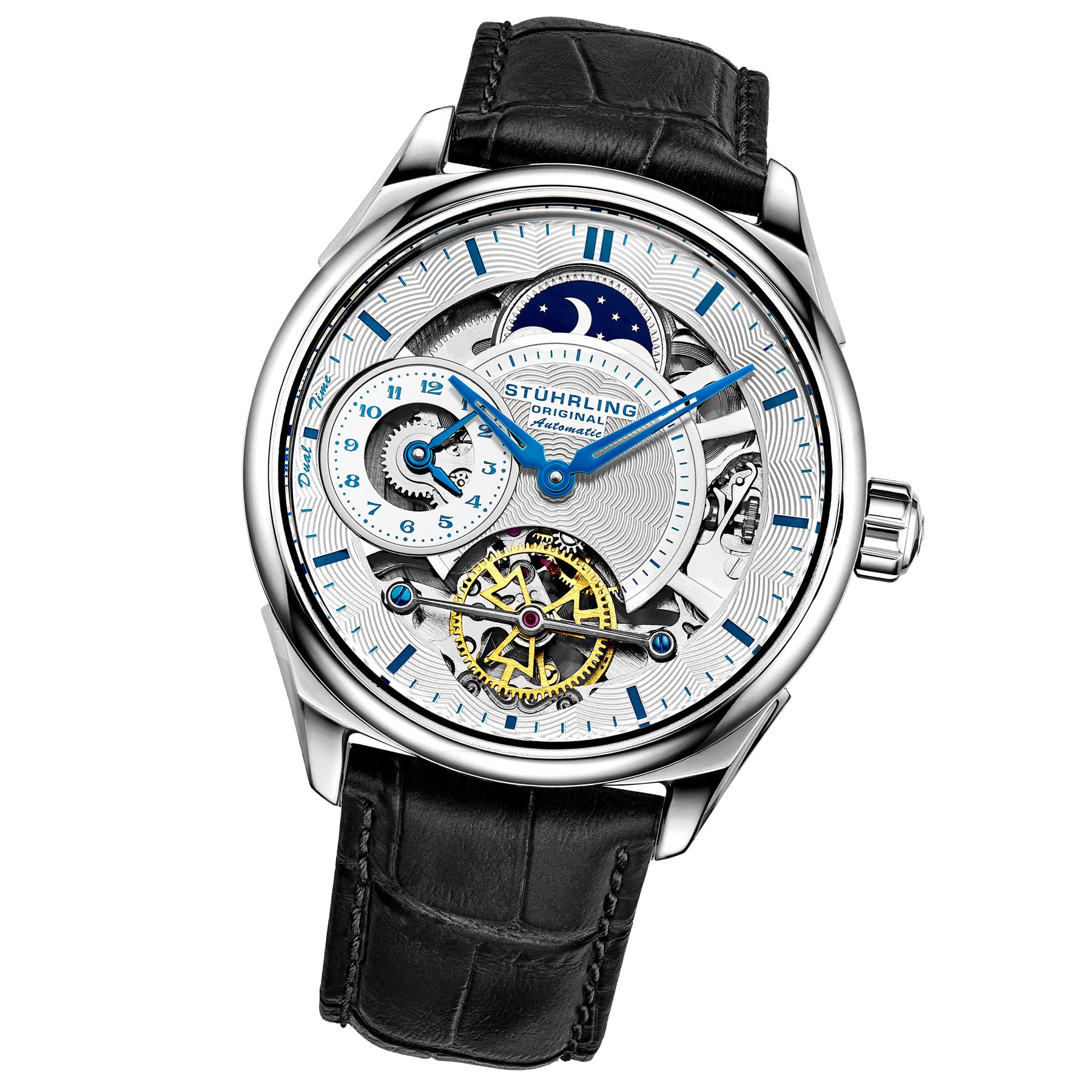 Legacy Automatic 943A Watch Black/Leather | Silver Dial
