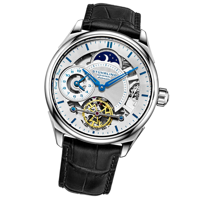 Legacy Automatic 943A Watch Black/Leather | Silver Dial