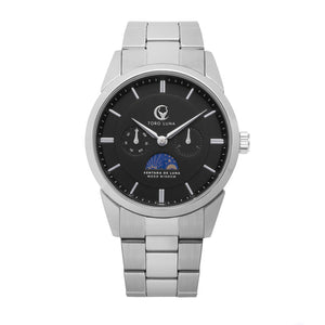 VENTANA DE LUNA SILVER W. BLACK DIAL | Black Dial