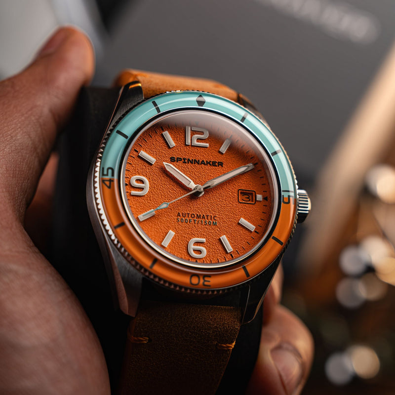 Fleuss Automatic Orange / Leather | Orange Dial