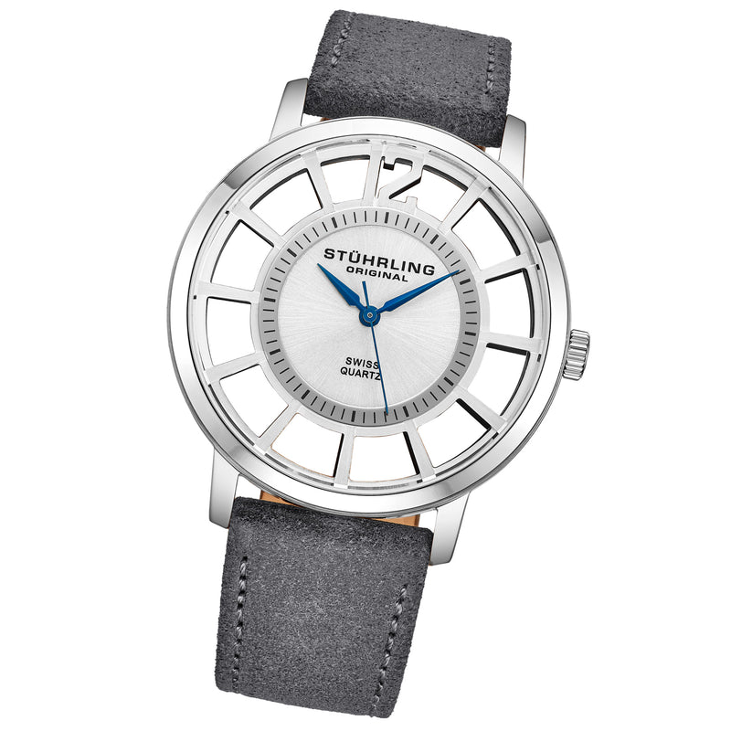 Symphony Grey/Leather/Silver Dial/Silver Case | Silver Dial