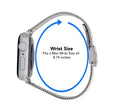 Mesh Band for Apple Watch Series 9/8/7/6/5/4/3/2/1/SE Silver (38mm | 40mm | 41mm) |  Dial