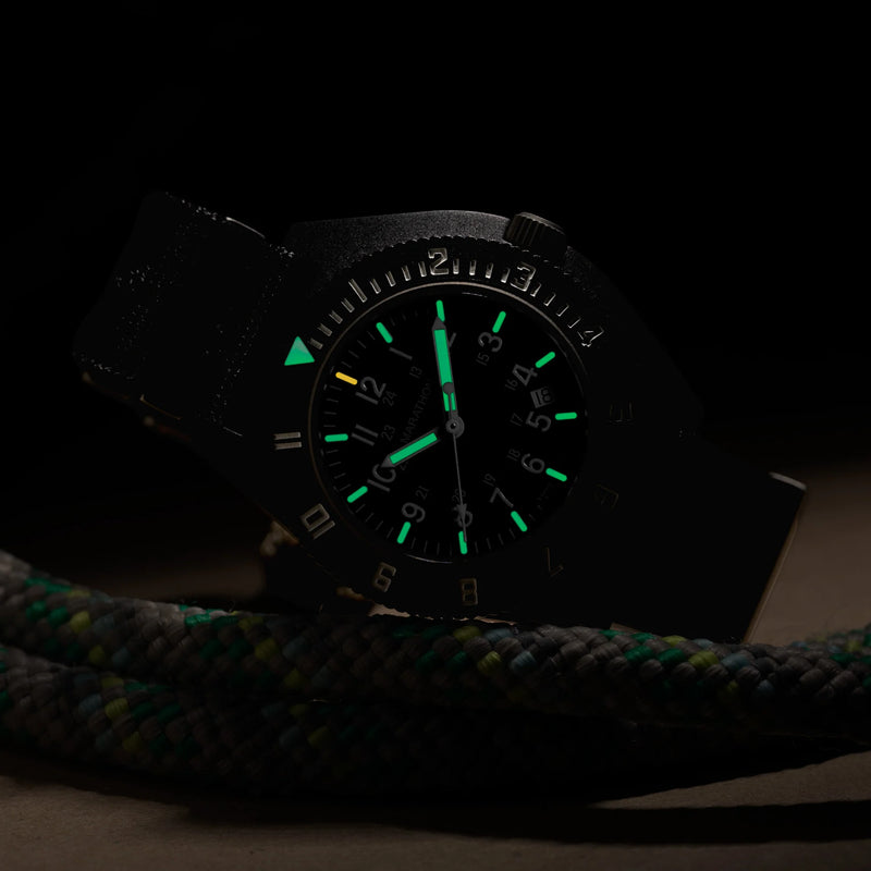 MaraGloPilot's Navigator with Date Black NGM/Def Std | Matte Black Dial