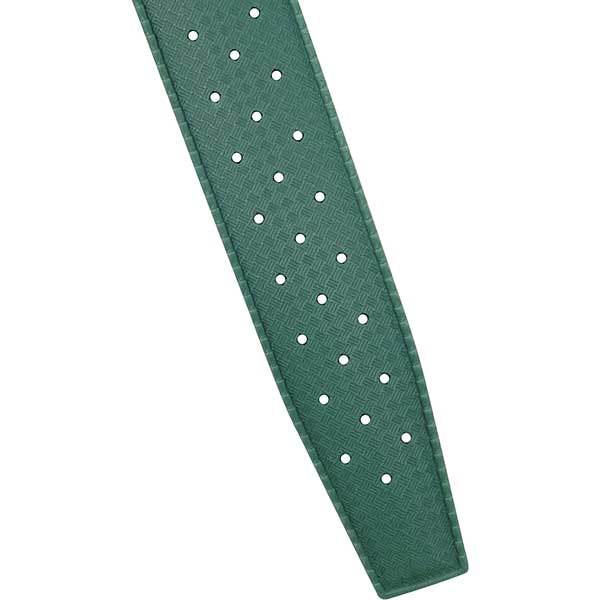 2 Pack - Vintage Rubber Diver Watch Bands ��� Tropical and Waffle Green, 20mm |  Dial
