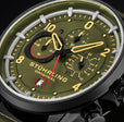Aviator 929 Watch Green/Leather | Green Dial