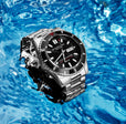 Aquadiver 1004 Black Silver/Stainless Steel | Black Dial