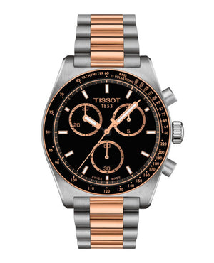 PR516 Quartz Chronograph Silver-tone / Rose Gold | Black Dial