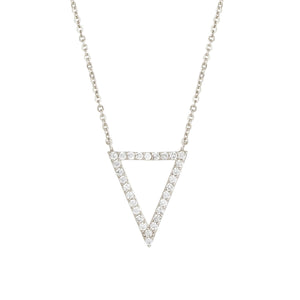 Lupine Pendant Necklace 18k White Gold