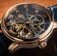 Thomas Earnshaw Longitude Automatic Skeleton Blue / Leather | Blue Dial
