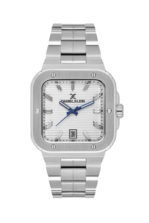 Modern Square Silver Silver Dial