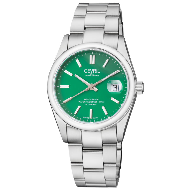 West Village Gevril Sellita SW200 Swiss Automatic Steel Watch
