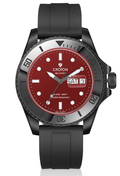 Sea Diver Black/Red/Black | Red Dial