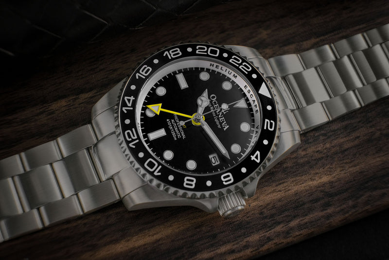 Seiko NH34 Titanium Automatic GMT 1250M Deep Marine Explorer II