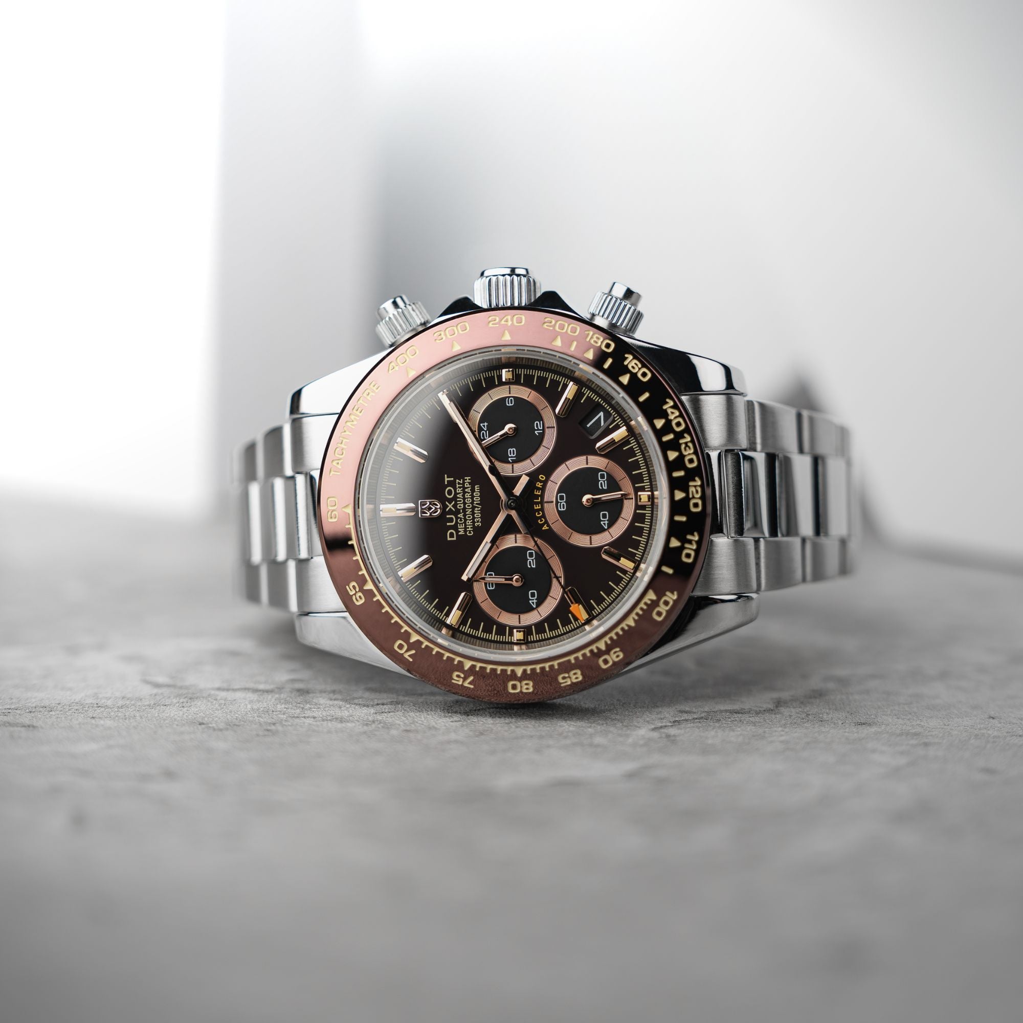 Accelero Chronograph Brown / Stainless Steel | Brown Dial