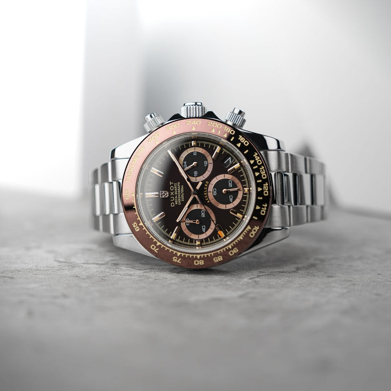 Accelero Chronograph Brown / Stainless Steel | Brown Dial