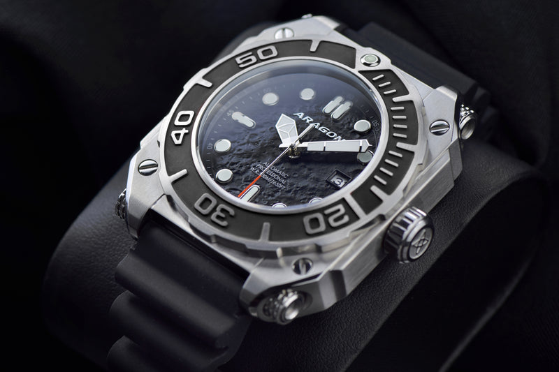 DiveTank Automatic Black Moon Dial | Black Dial