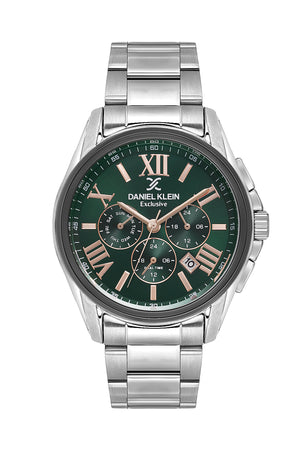 Roman Multifunction Silver / Green Dial Green Dial