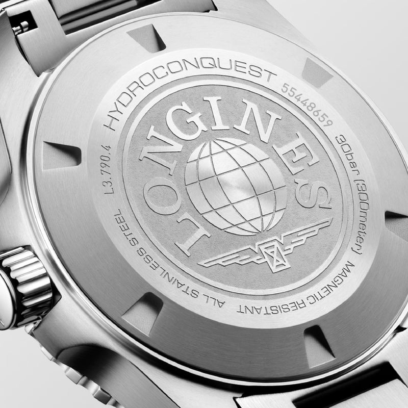 HYDROCONQUEST GMT Blue / Stainless Steel | Blue Dial