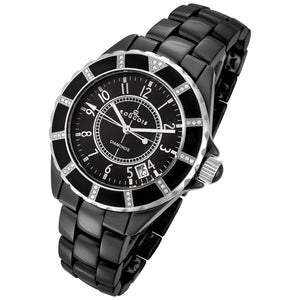 Iconic Series ceramic black/silver | Black Dial