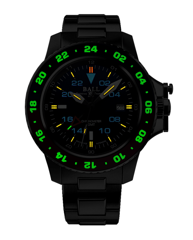 Engineer Hydrocarbon AeroGMT II 42mm Blue Dial / Red and Blue Bezel | Blue Dial