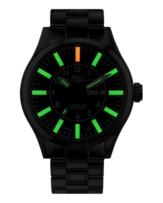 Engineer Master II Aviator Black 46mm | Black Dial