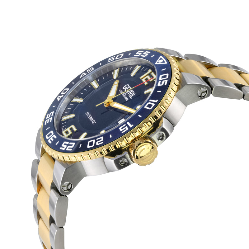 Riverside Swiss made Automatic Sellita SW200, Ceramic Rotating Bezel, Blue | Blue Dial