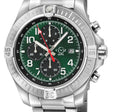T38 GV2 Swiss Quartz Chronograph, 316L Case, Green Enamel Dial, 316L Bracelet | Green Dial