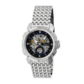Conrad Stainless Steel Silver/Black | Black Dial