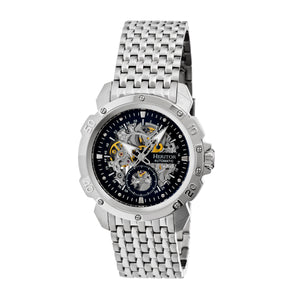 Conrad Stainless Steel Silver/Black | Black Dial