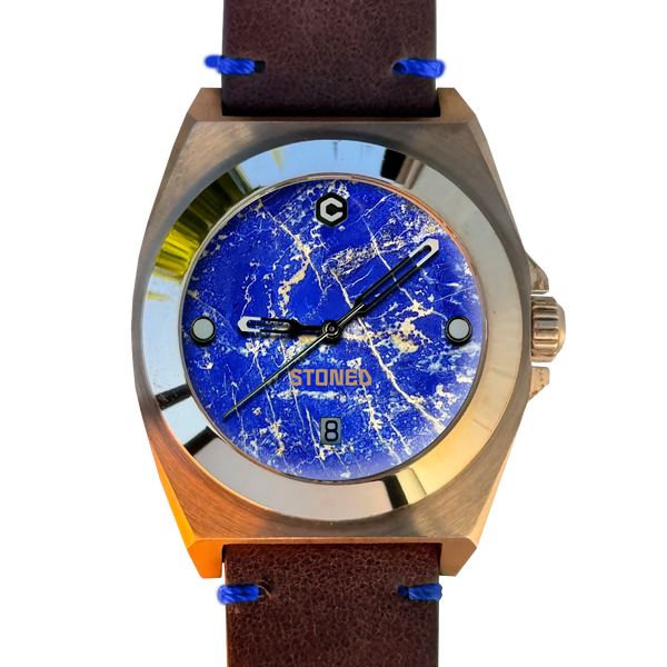 STONED COLLECTION LAPIS LAZULI | Blue Dial