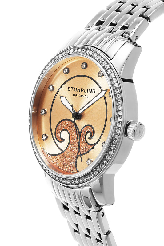 Symphony-569.03 Silver Stainless Steel | Salmon Dial