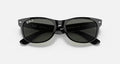 NEW WAYFARER CLASSIC MALE / RUBBER BLACK - POLAR GREEN