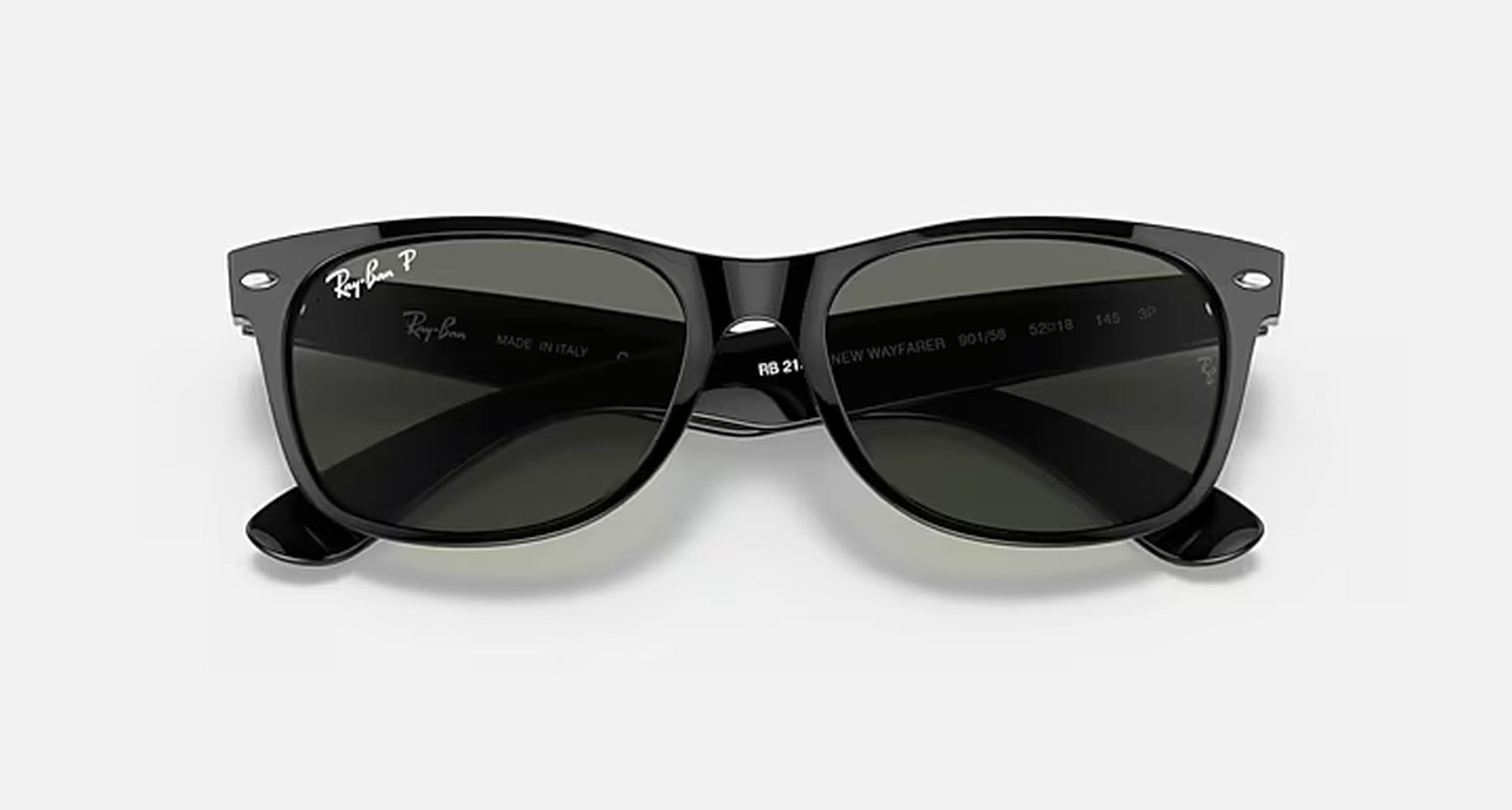 NEW WAYFARER CLASSIC MALE / RUBBER BLACK - POLAR GREEN