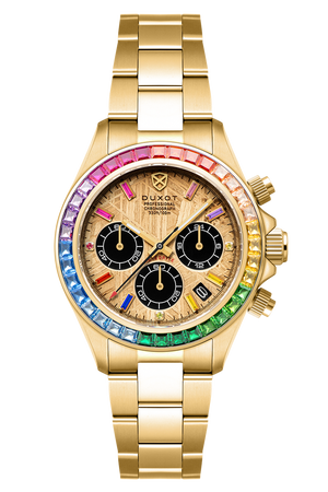 Accelero Meteorite Chronograph Limited Edition Gold / Stainless Steel | Gold Dial