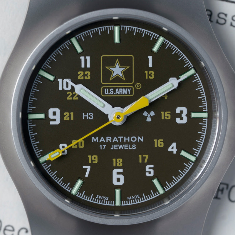 36mm Official US Army™ Officer's Watch on Leather DEFSTAN (GPM)