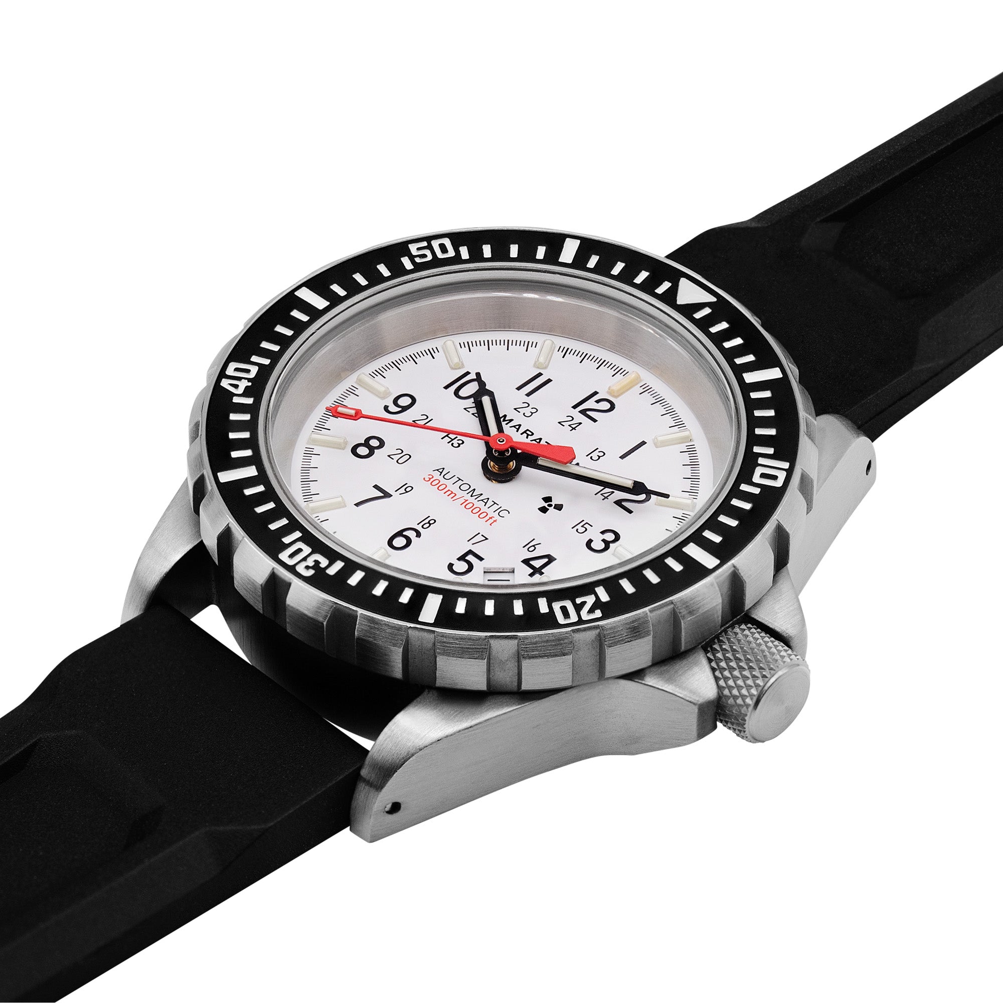 Dive SS/BKSS 3PC RUBBER (WW194006SS-0530) | White Dial – Watch Gang