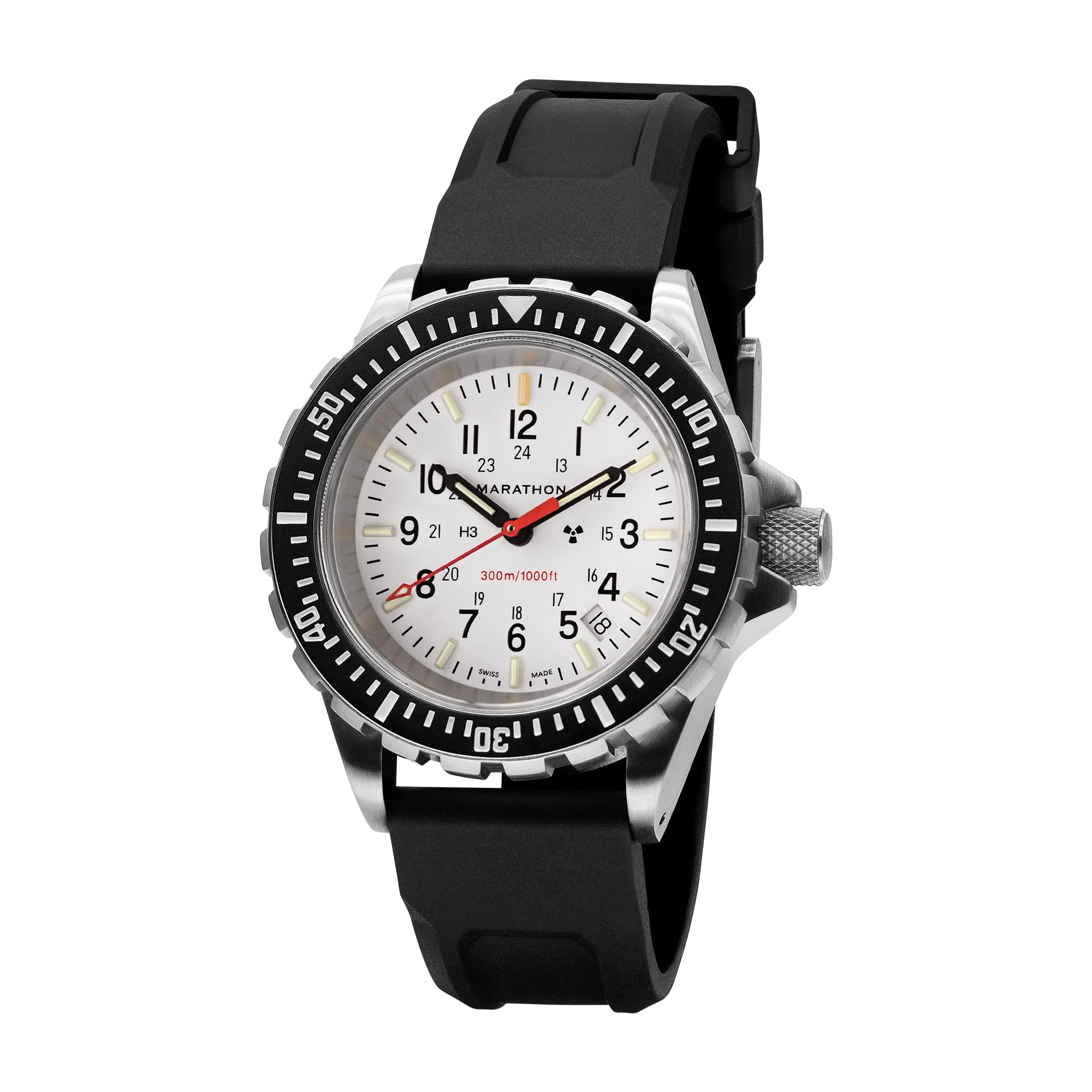 Dive SS/BKSS 3PC RUBBER (WW194007SS-0530) | White Dial – Watch Gang