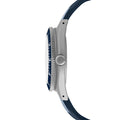 NAV, DATE,QUARTZ, SAPH, BLUE YONDER, COL: SS/BLPS 3PC RUBBER BLUE YONDER NAVIGATOR | Black Dial