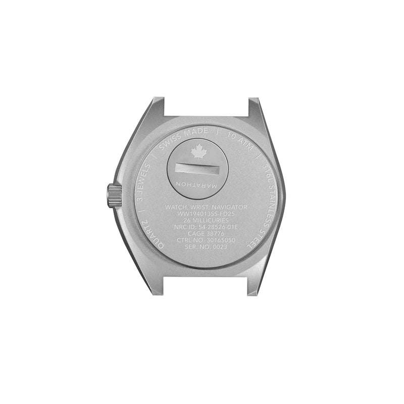 NAV, DATE,QUARTZ, SAPH, BLUE YONDER, COL: SS/BLPS 3PC RUBBER BLUE YONDER NAVIGATOR | Black Dial