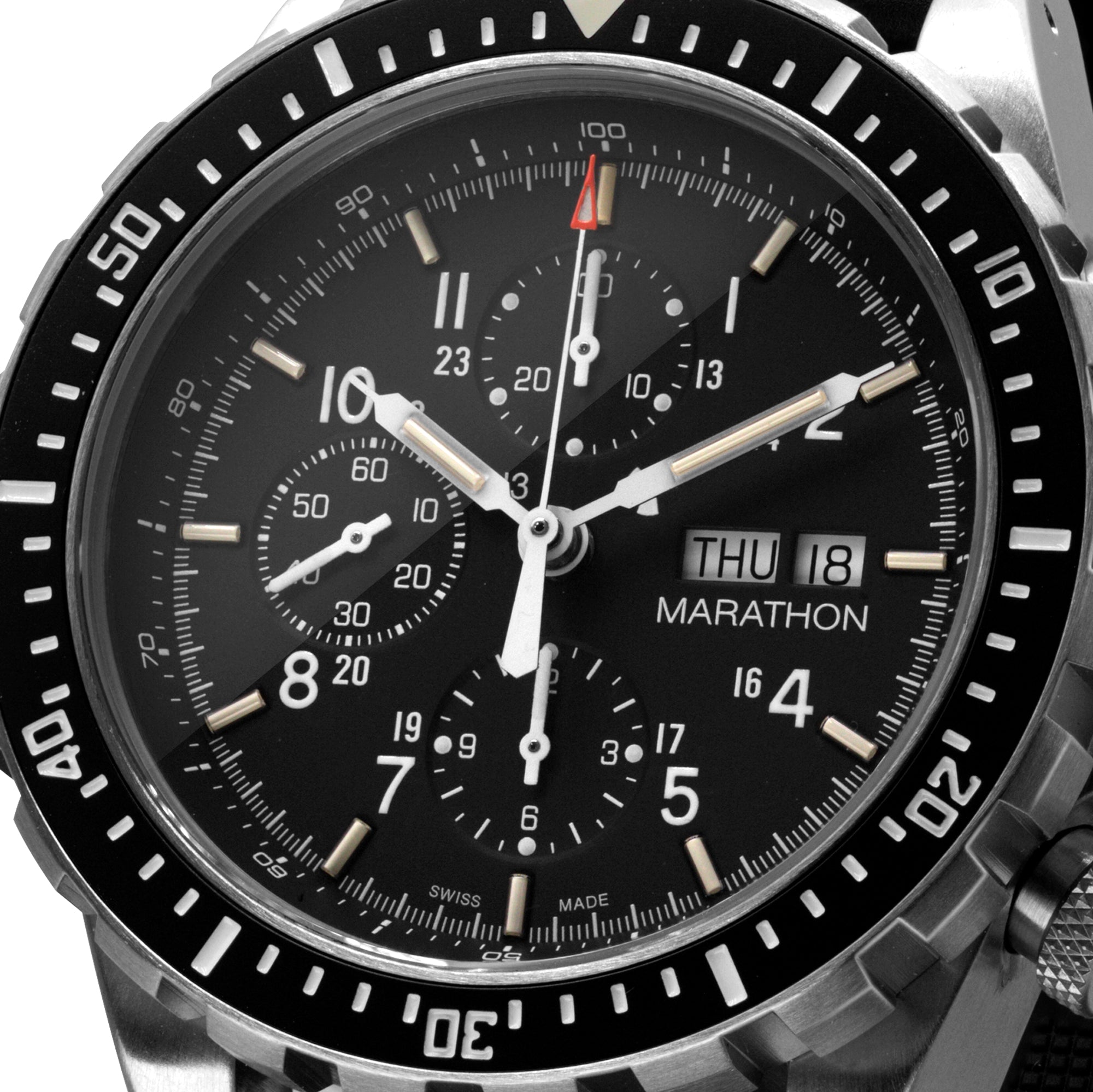 46mm Jumbo Diver/Pilot's Automatic Chronograph (CSAR) MARATHON