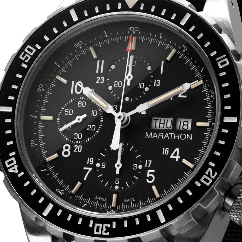 46mm Jumbo Diver/Pilot's Automatic Chronograph (CSAR) MARATHON
