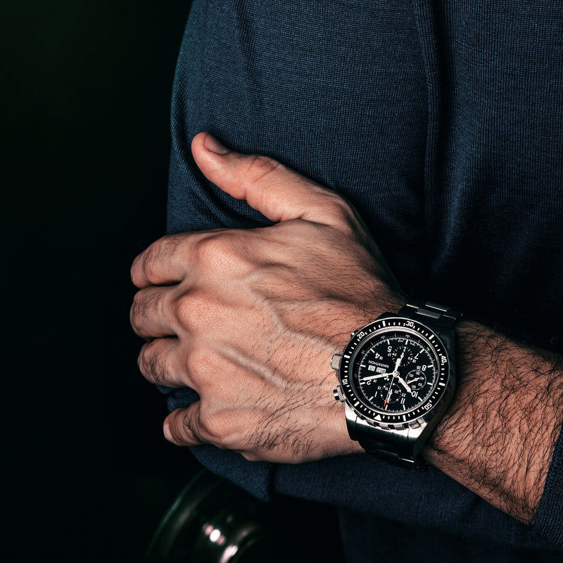 46mm Jumbo Diver/Pilot's Automatic Chronograph (CSAR) with Stainless Steel Bracelet MARATHON