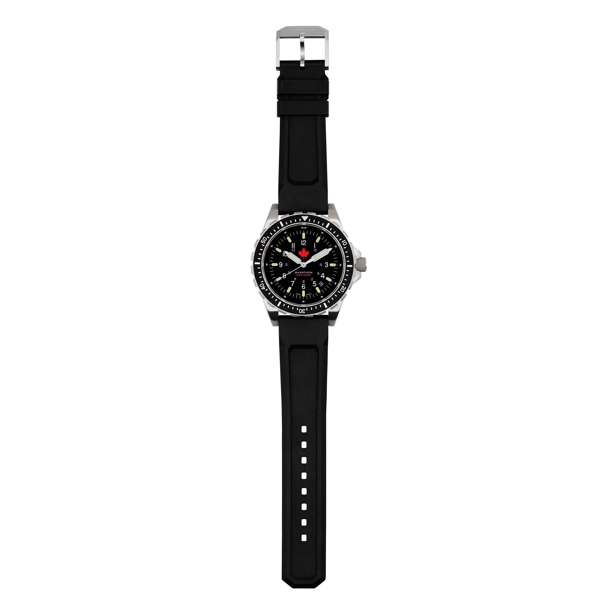46mm Red Maple Jumbo Diver's Quartz (JSAR) MARATHON