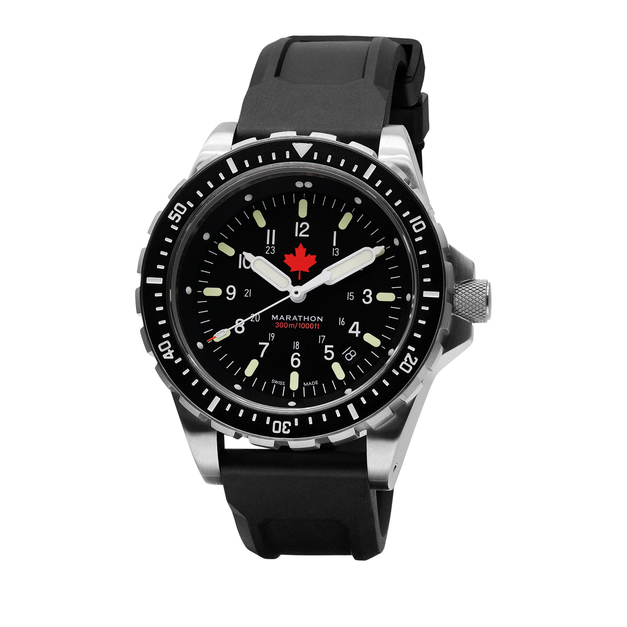 46mm Red Maple Jumbo Diver's Quartz (JSAR) MARATHON