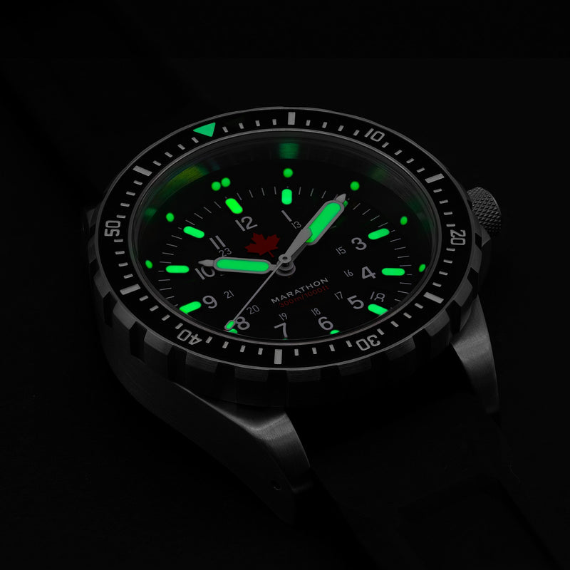 46mm Red Maple Jumbo Diver's Quartz (JSAR) MARATHON