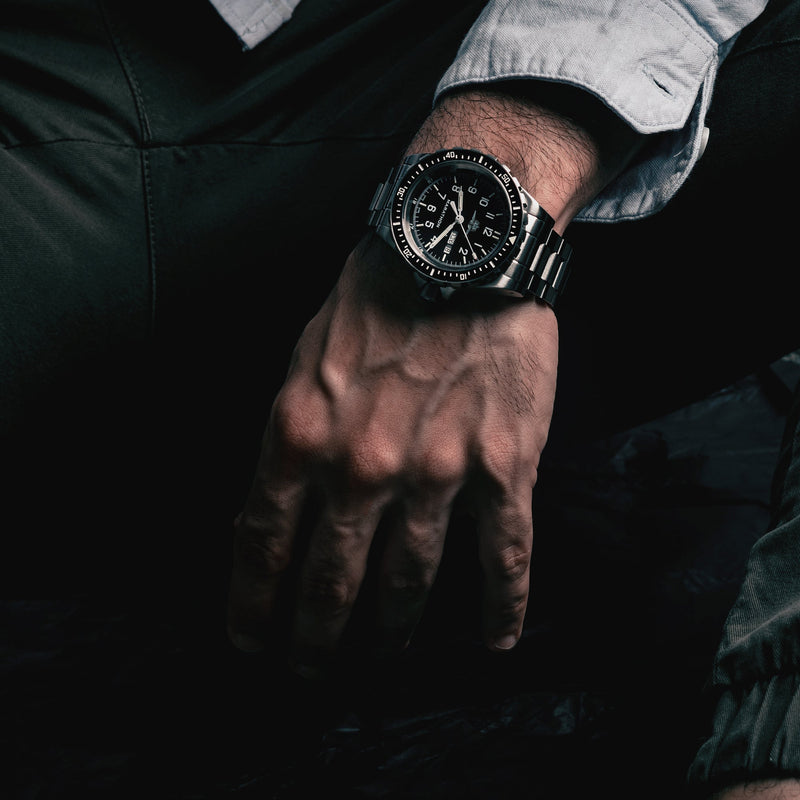 46mm Official IDF YAMAM™ Jumbo Day/Date Automatic (JDD) MARATHON