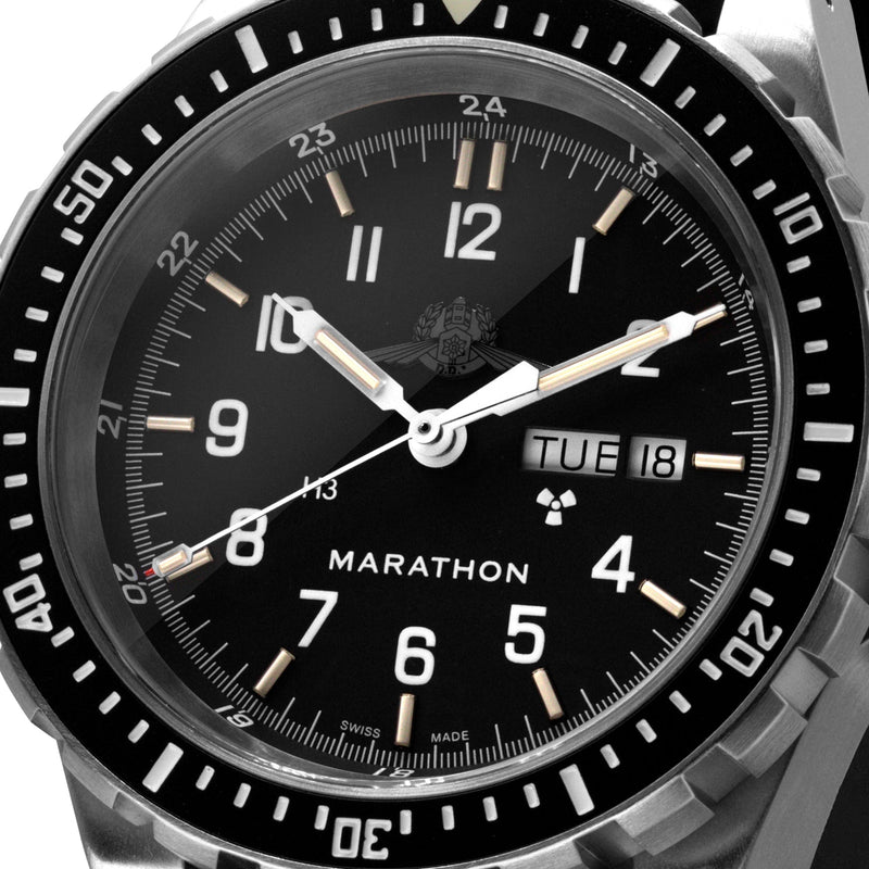 46mm Official IDF YAMAM™ Jumbo Day/Date Automatic (JDD) MARATHON